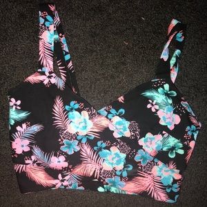 Hawaiian themed crop top